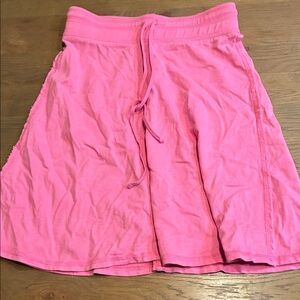 Girls hard tail pink draw string skirt